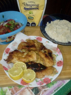 Una foto de Filetes de Salmonetes a la Milanesas