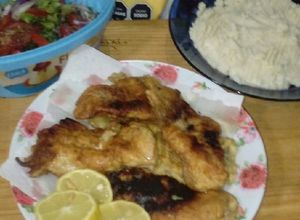 Una foto de Filetes de Salmonetes a la Milanesas