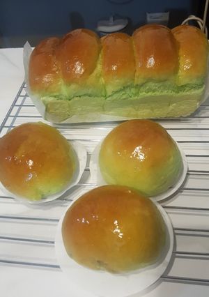 Foto resep Roti tawar pandan (1x proofing)