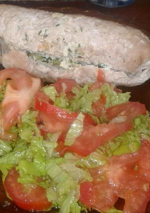 Una foto de Bife de cerdo relleno