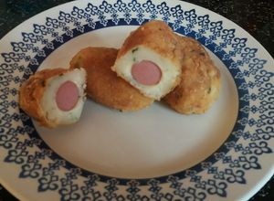 Una foto de Croquetas con salchichas