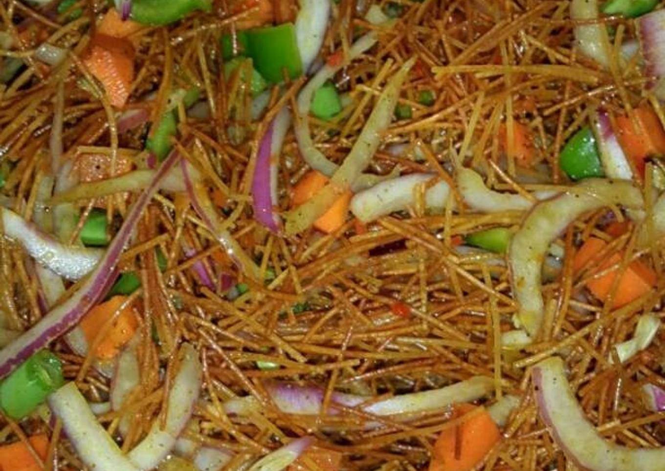 Fried spaghetti