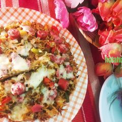 A picture of Indomie Pizza.