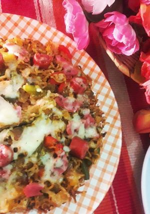 A picture of Indomie Pizza.