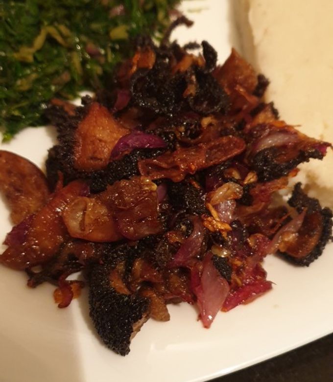 A picture of Easy Dry fry matumbo.
