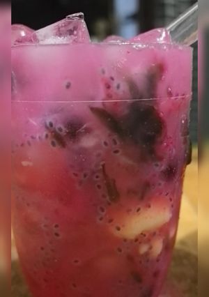 Foto resep Fermented cassava with sparkling water