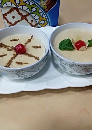 صورة لوصفة احلى وصفة لصنع المحلبي او المهلبية روعة 😋😋😋
