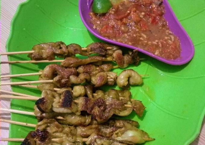 Resep Sate Kulit Ayam 🤤 Oleh Sintia Rahmawati Cookpad