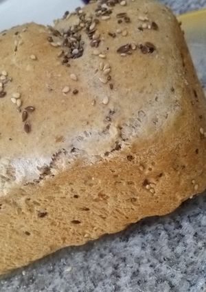 Una foto de Pan casero semi integral