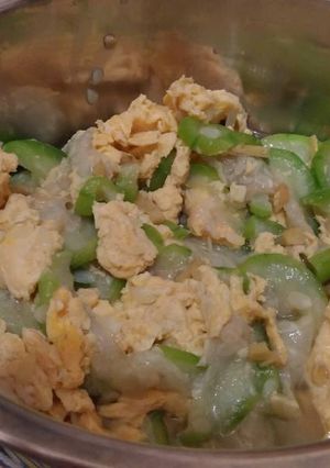 麻油蛋絲瓜 的食譜成品照片