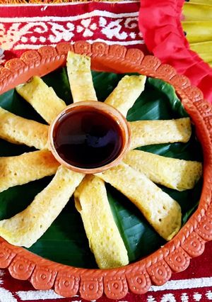 মাখা সন্দেশের পাটিসাপ্টা (Makha sandesh patisapta recipe in Bengali রেসিপির প্রধান ছবি