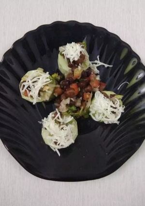 A picture of Cucumber cups.