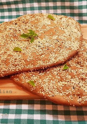 Φωτογραφία της συνταγής Λαγάνα τραγανή με αλεύρι Ζέας και ταχίνι