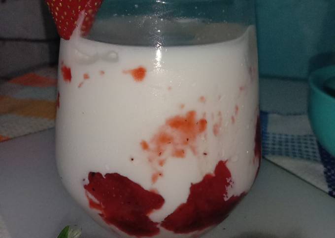 Resep Korean Milky Strawberry, Sempurna