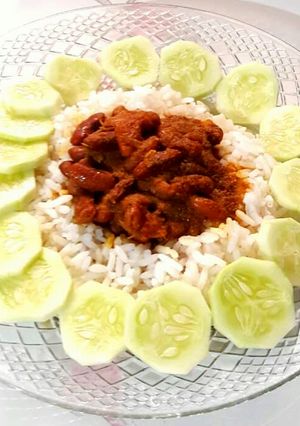 A picture of Rajma Chawal.