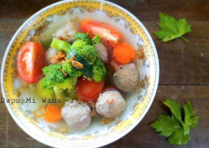 Resep 29. Sup Bakso Krucils Anti Gagal