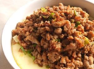 Foto resep Steamed Egg with Minced meat