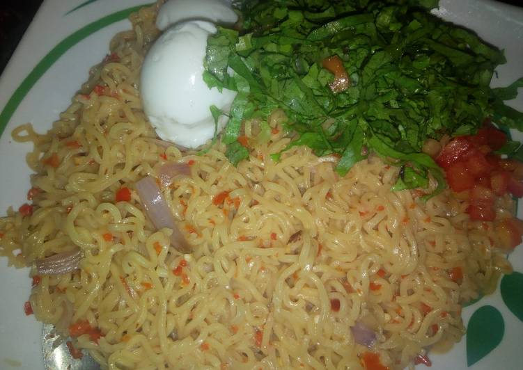 Recipe of Tasty Simple indomie