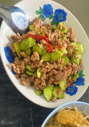 รูปของ ผัดสะตอหมูสับ