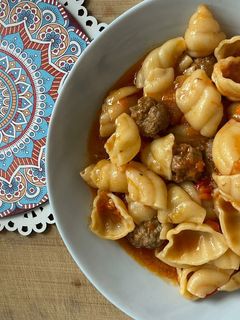 Nudelsuppe mit Hackbällchen Rezepthauptbild