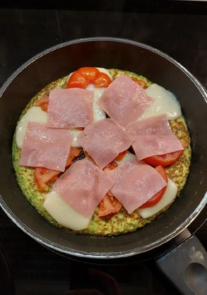 Una foto de "Pizza" de brócoli