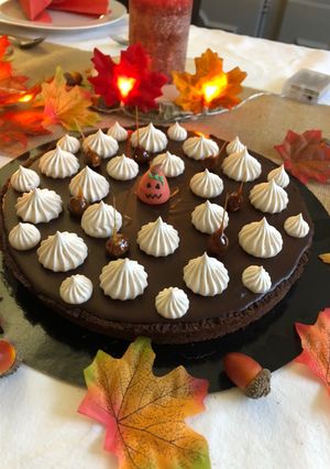 Une photo de Tarte au chocolat Halloween 🎃