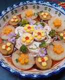 Đậu hũ non hấp rau củ