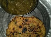 A picture of besan saag