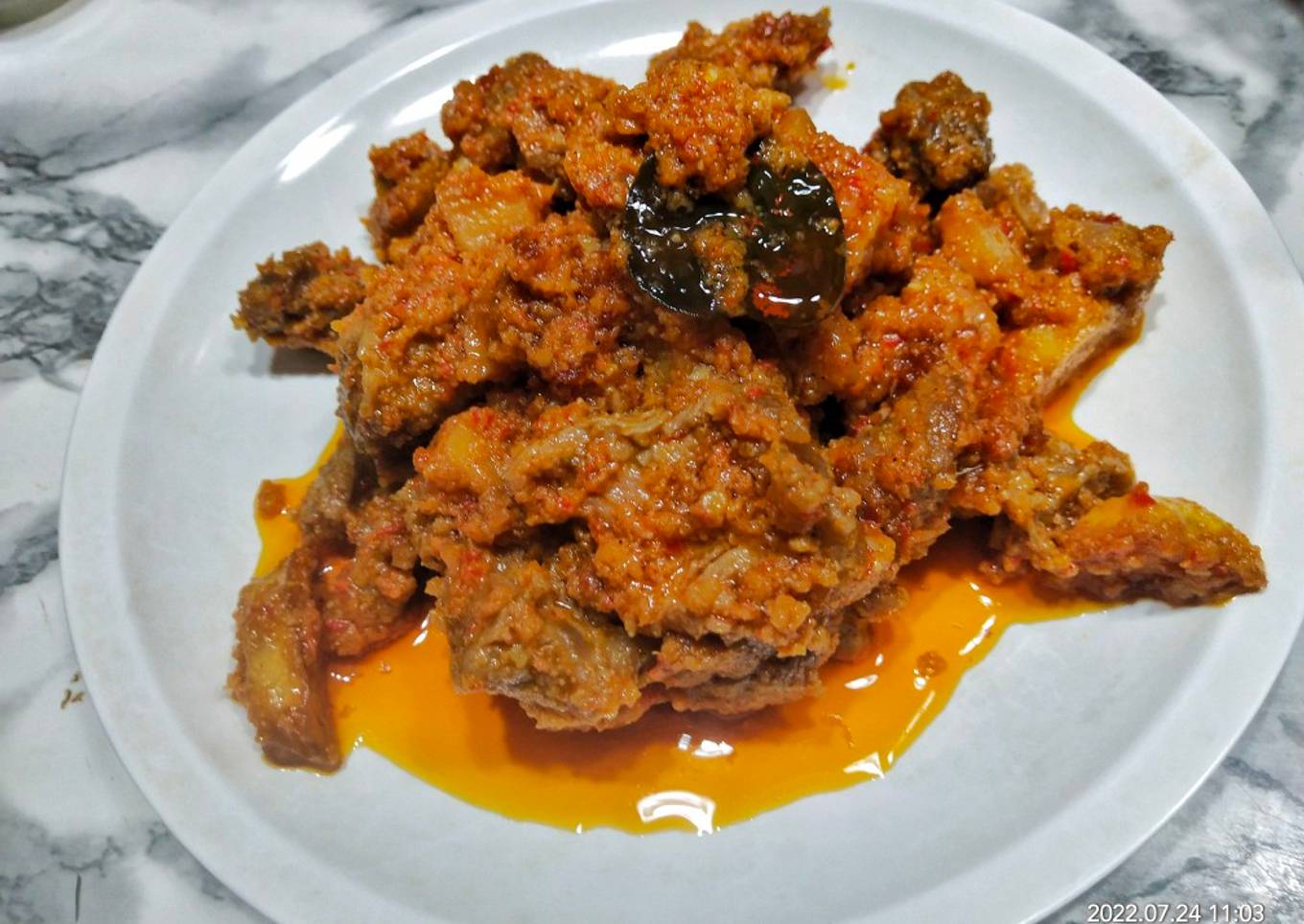 Daging Kentang Pedas