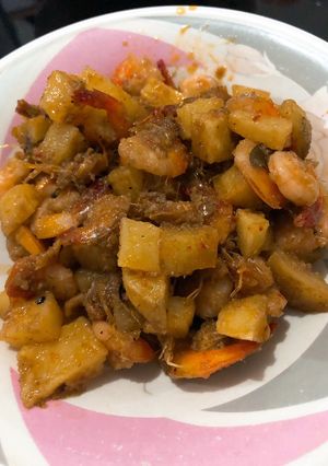 Foto resep Sambal goreng kentang udang
