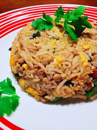 Recipe 泰式羅勒炒豬肉碎炒飯 THAI BASIL MINCED PORK FRIED RICE which So Delicious
