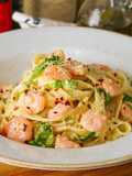 Fetuccini con camarones 🍜