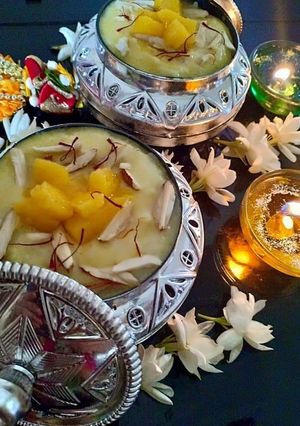 A picture of Mango kheer.