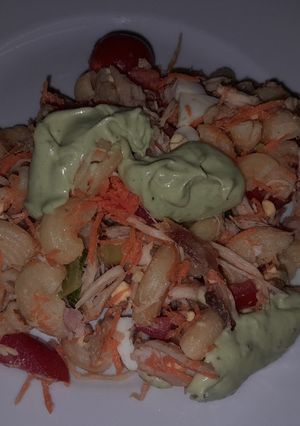 Una foto de Ensalada Fría de frideos con Mayonesa de Palta
