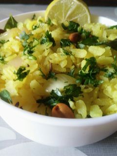 A picture of Kanda Poha.