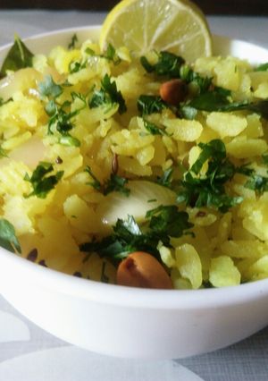 A picture of Kanda Poha.