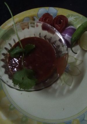 A picture of Tomatoes sauce (home made).