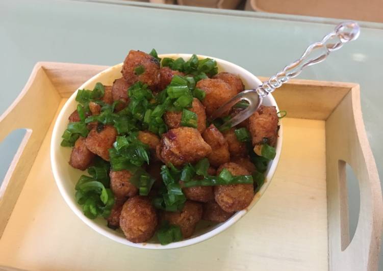 Soya chunk manchurian