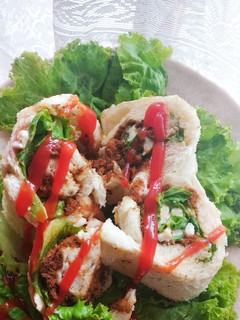 Foto resep Sandwich gulung abon salmon