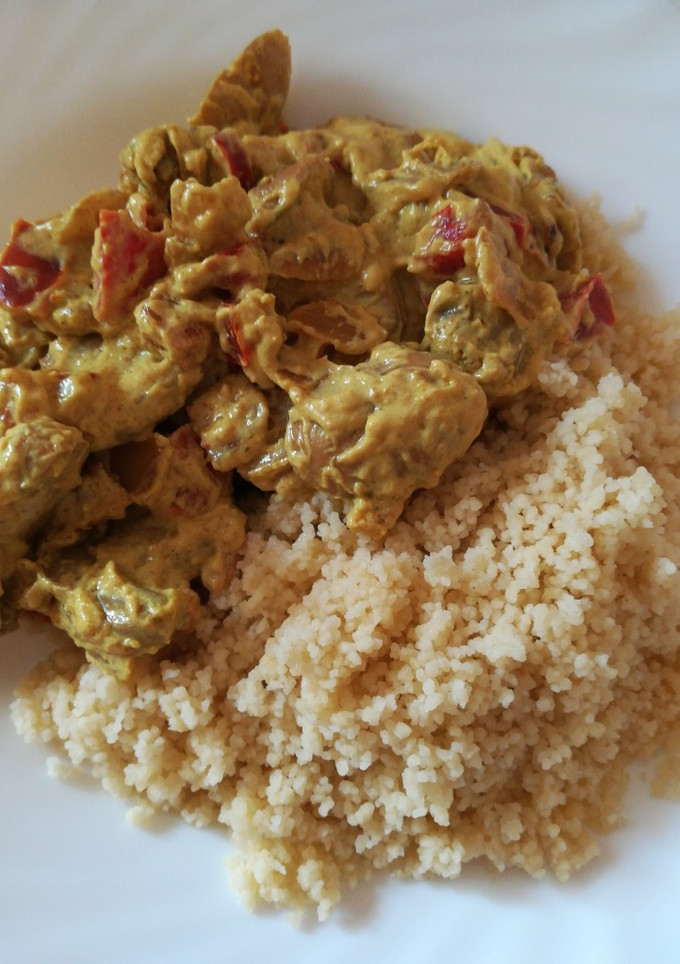 Una foto de Cuscús al curry veggie