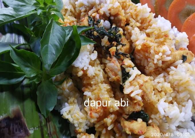 Nasi bakar isi rica ayam