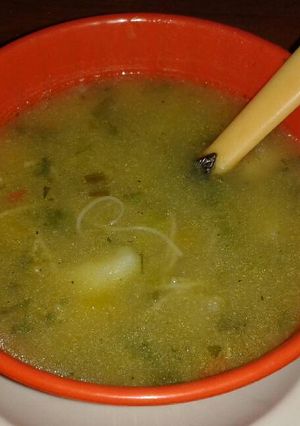 Una foto de Sopa de pollo