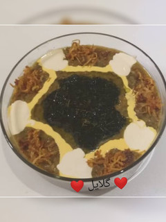 عکسی از دستور آش شله قلمکار 😋