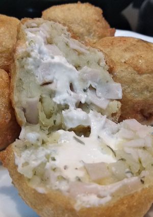 Foto principal de Bolas de patata rellenas (Jamón y queso)