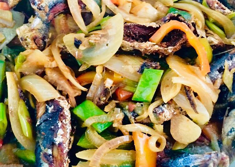 Resep Ikan sardine tauco manis Lezat