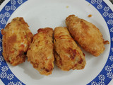 Alitas de pollo a la milanesa en Airfryer