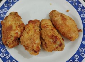 Una foto de Alitas de pollo a la milanesa en Airfryer
