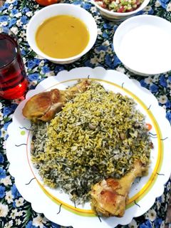 عکسی از دستور لوبیا چشم بلبلی پلو