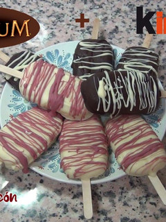 Una foto de Mini Magnum Kinder white 🍨🍫 Saludable y espectacular