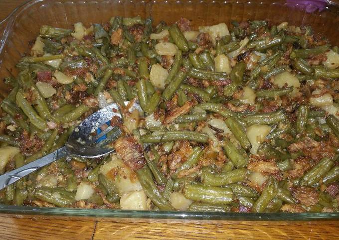 Recipe of Homemade Baked Green Beans